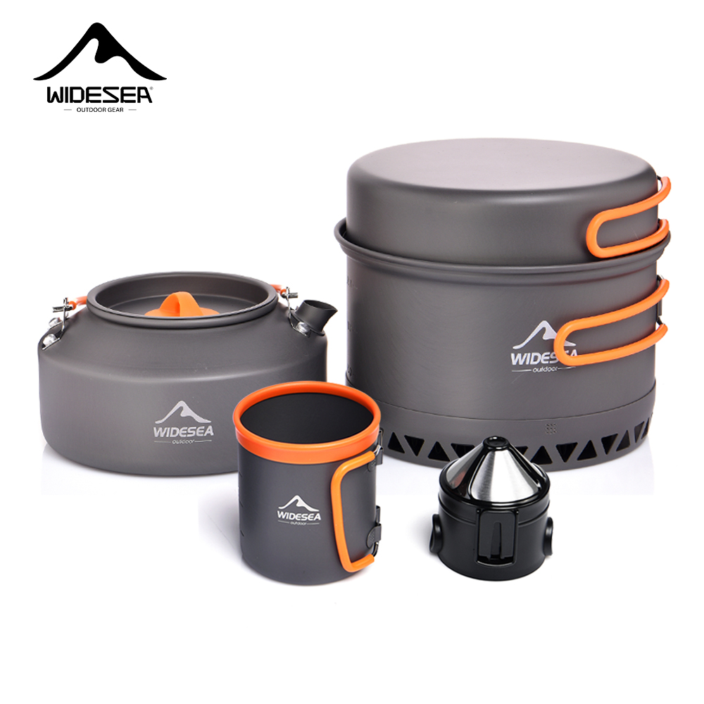 캠핑용 식기 세트, 야외용 조리 도구 세트, 냄비, 휴 - Coffee Equipment For Camping 리뷰 및 가격