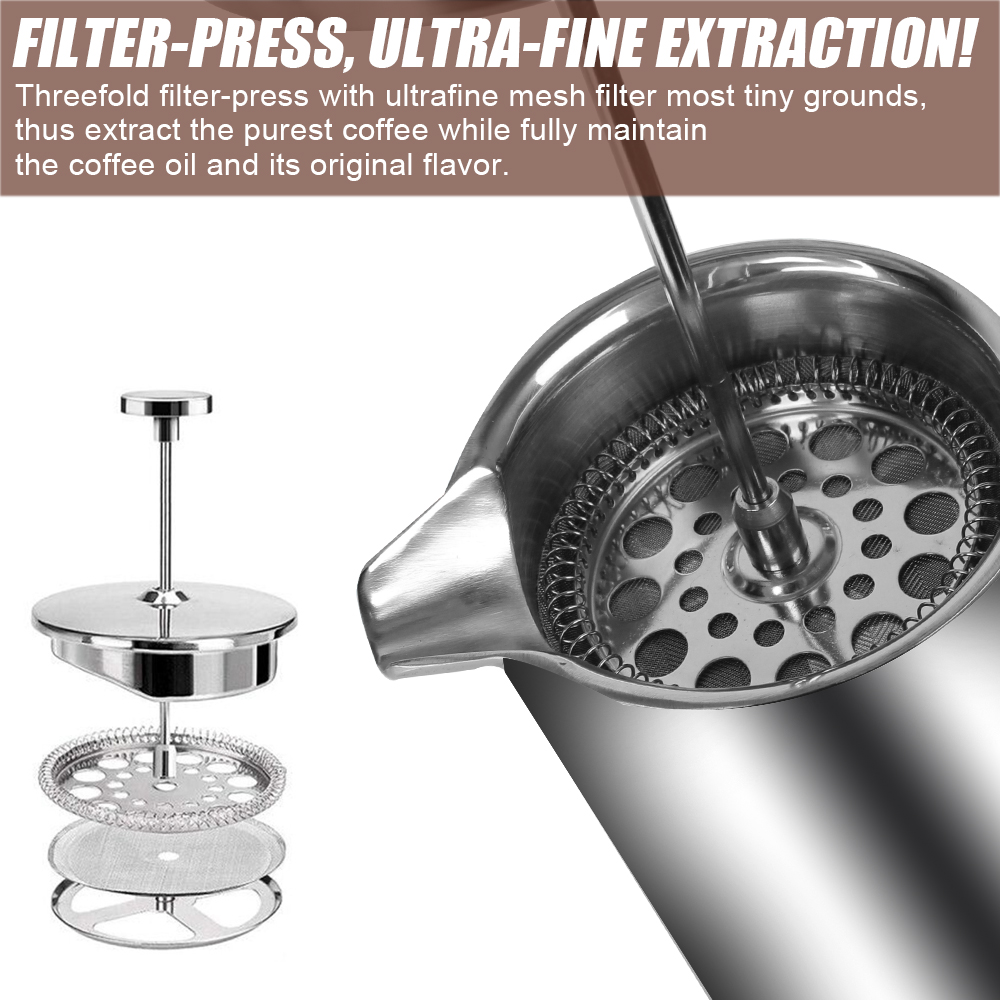 대용량 프렌치 프레스 커피 메이커, 커피 퍼콜레이터 포 - Coffee Equipment For Camping 리뷰 및 가격