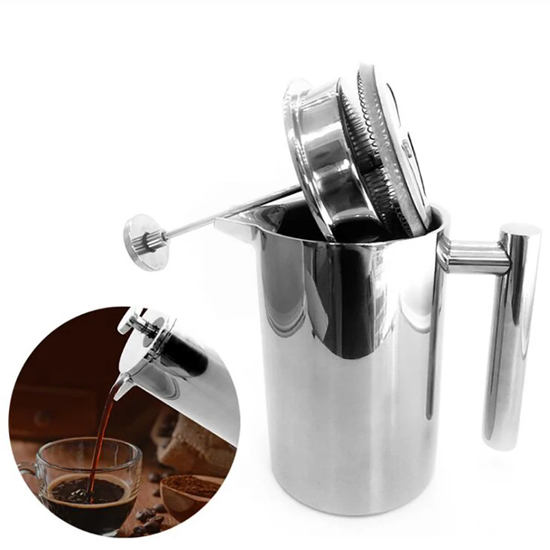 이중벽 단열 커피 포트 필터 내열 프렌치 프레스 커피  - Coffee Equipment For Camping 리뷰 및 가격